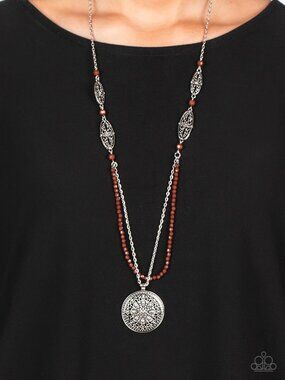 Paparazzi Jewelry Accessories - Garden of Grace - Brown Necklace - Vintage